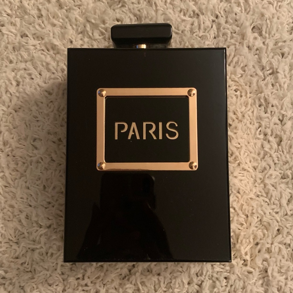 Paris perfume cross body purse/clutch